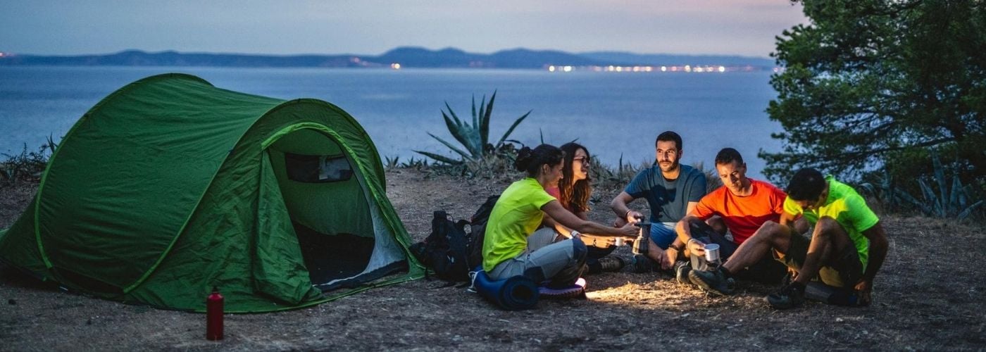 People camping